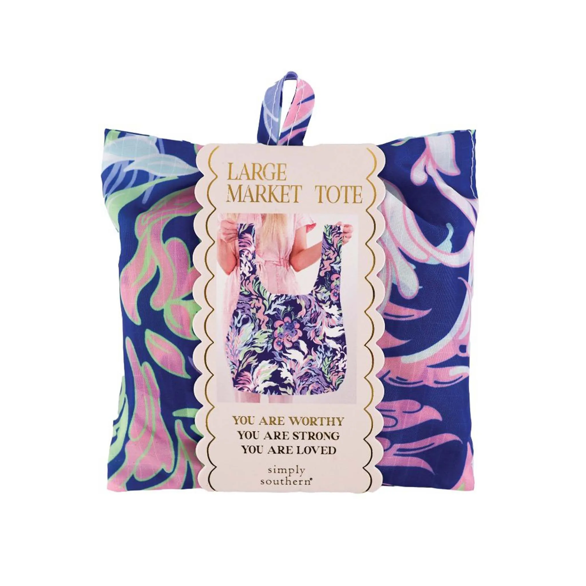 Large Simply Market Tote In Waterflower