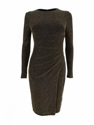 Lauren by Ralph Lauren Women's Metallic Jacquard Dress 6