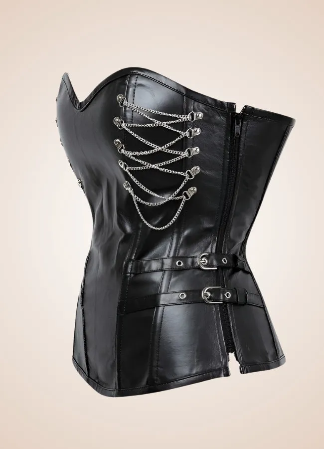 Leather Goth Steampunk Corset