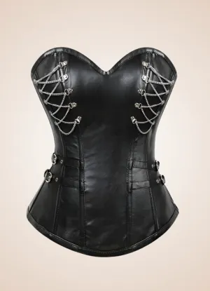 Leather Goth Steampunk Corset