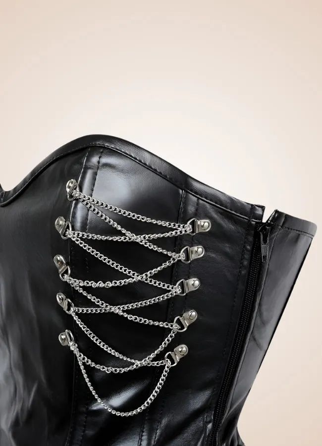 Leather Goth Steampunk Corset