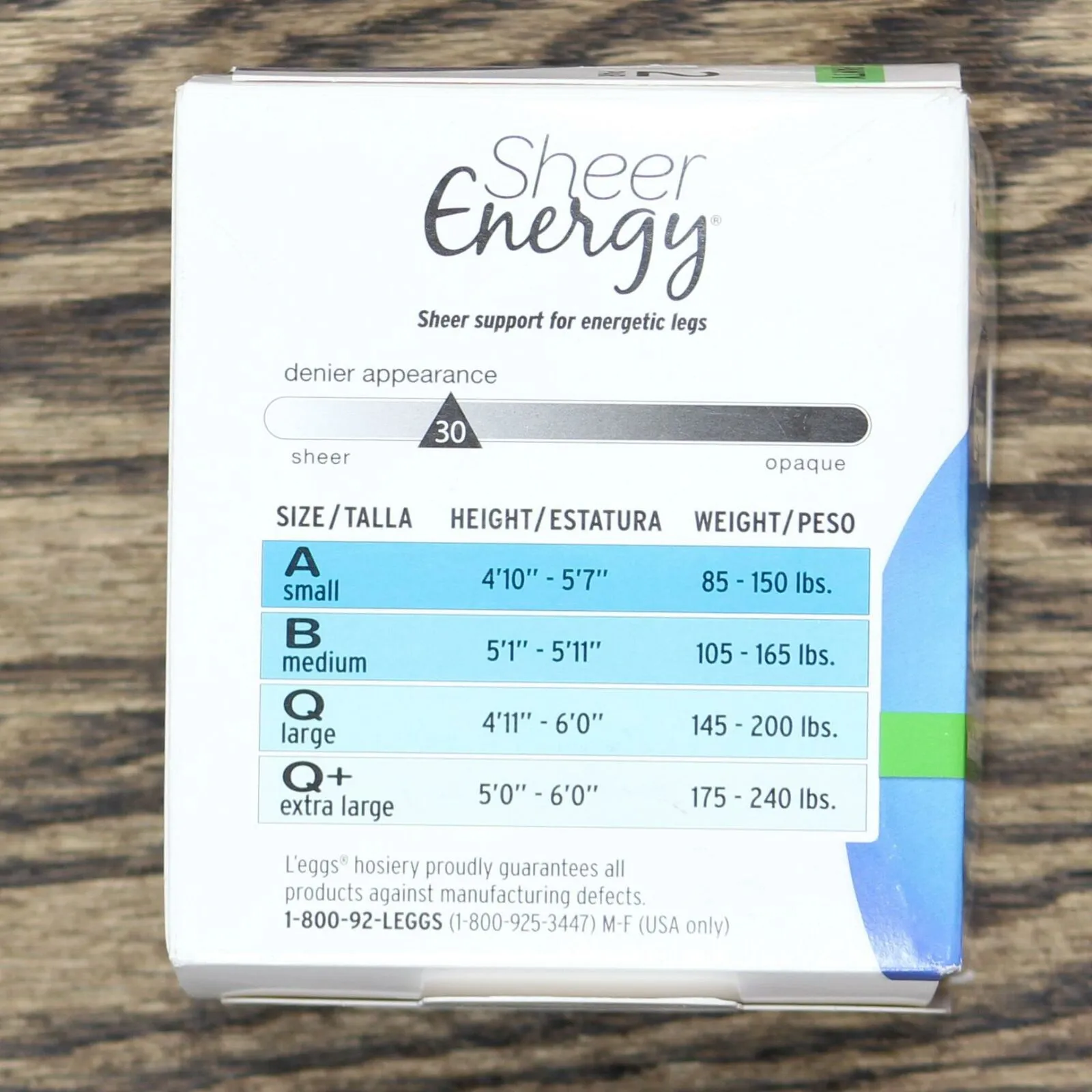 L'eggs Sheer Energy Women's All Sheer 2 Pack Pantyhose. 30800