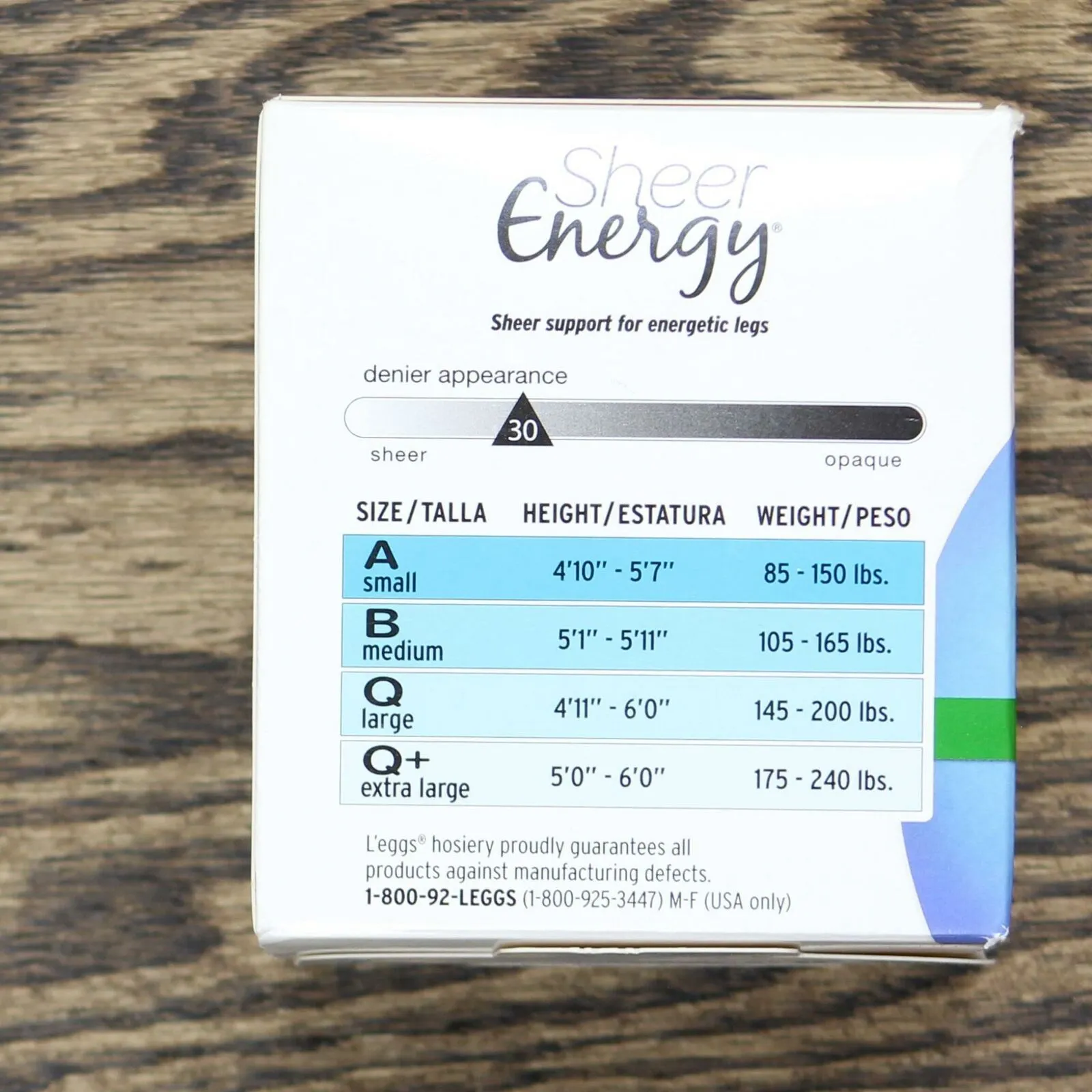 L'eggs Sheer Energy Women's All Sheer 2 Pack Pantyhose. 30800
