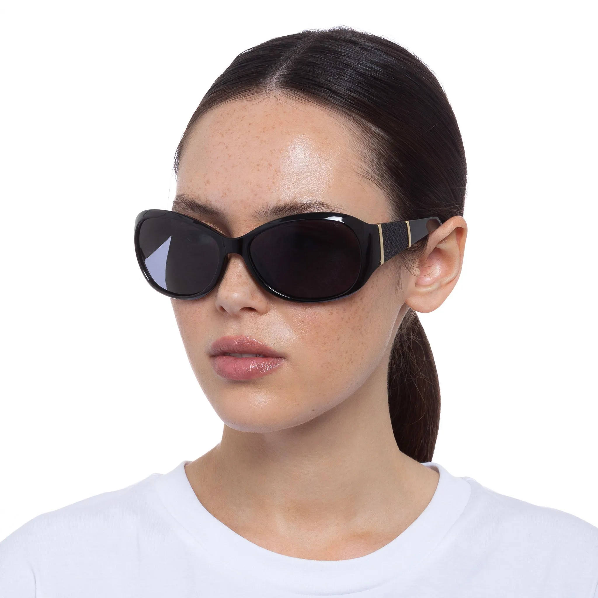 Leura Sunglasses - Shiny Black Gold