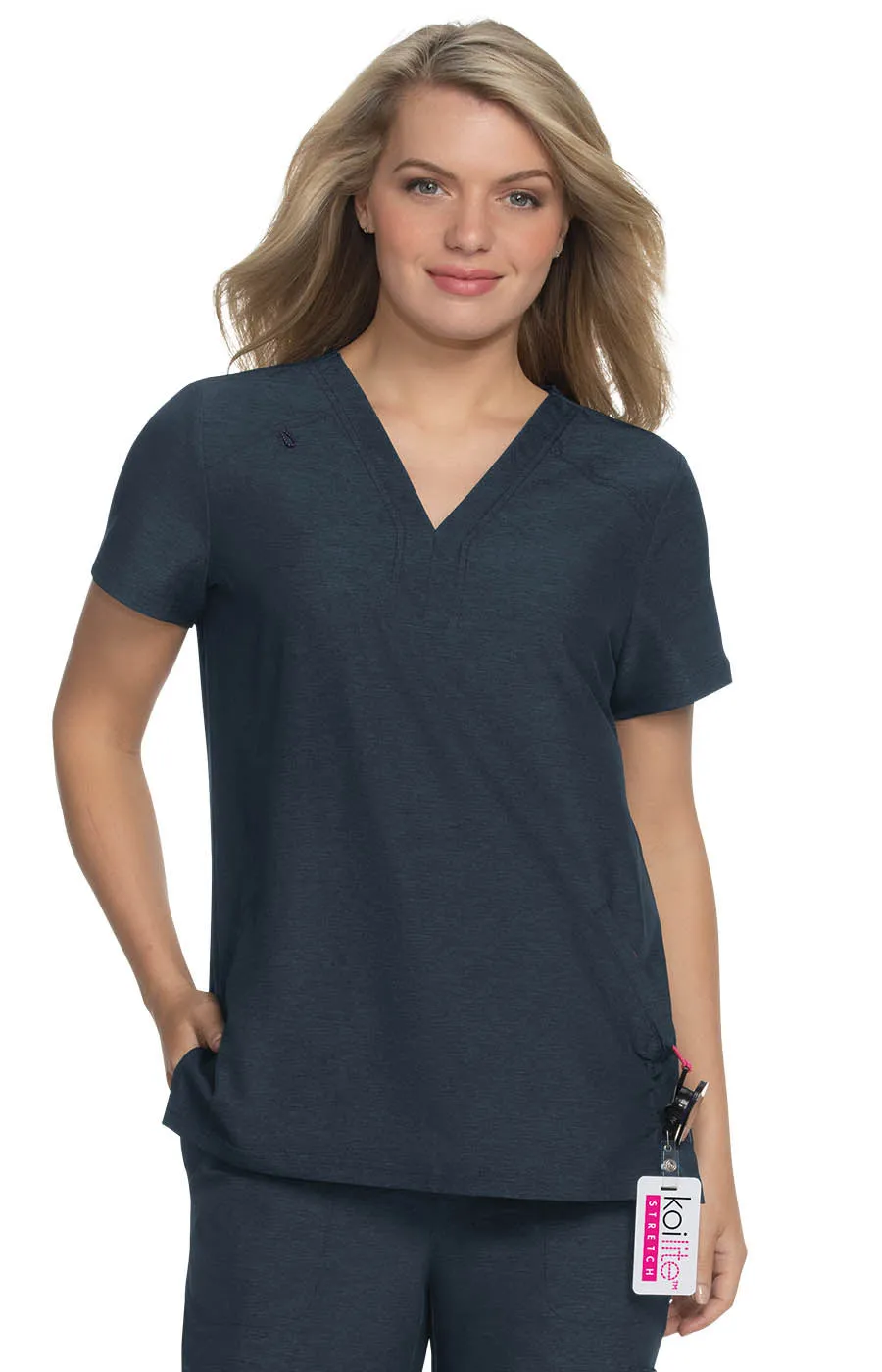 Lite Stretch 1039 Velocity Top Heather Navy