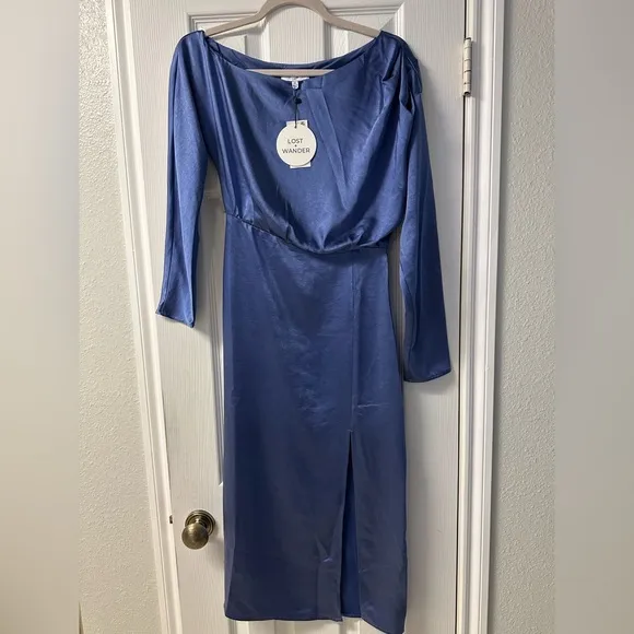 Lost   Wander Women's Adria Asymmetric Midi Dress Size XS