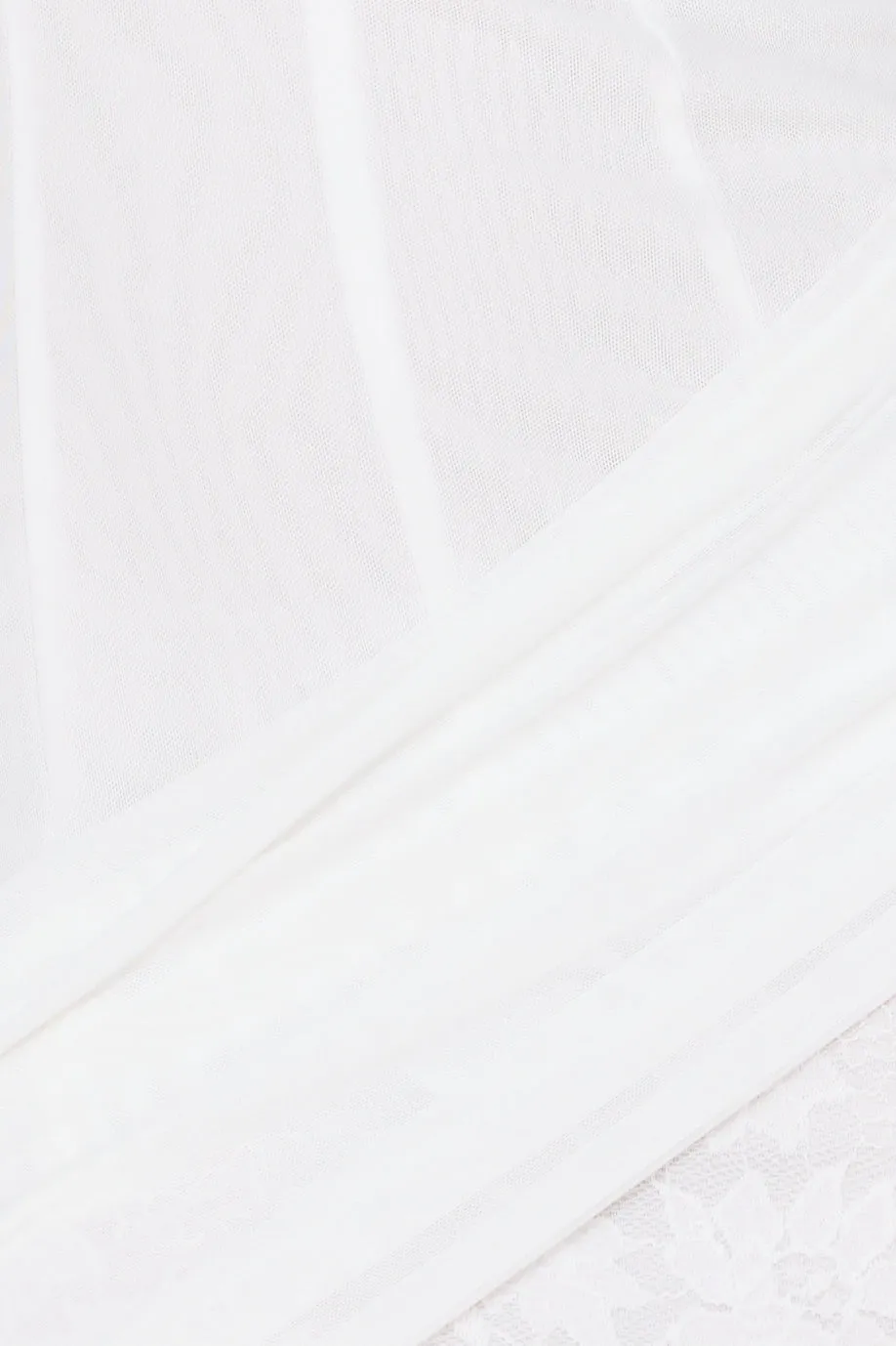 Love Across Time Mesh Strapless Mini Dress White