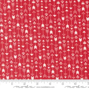 Love Blooms by Moda Fabrics ARROW STRIPES/ROSE