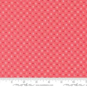 Love Blooms by Moda Fabrics LOVE/LIPSTICK