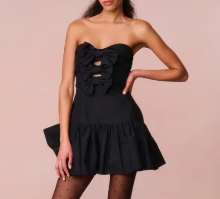 Love Shack Fancy Woodlow Dress - Black