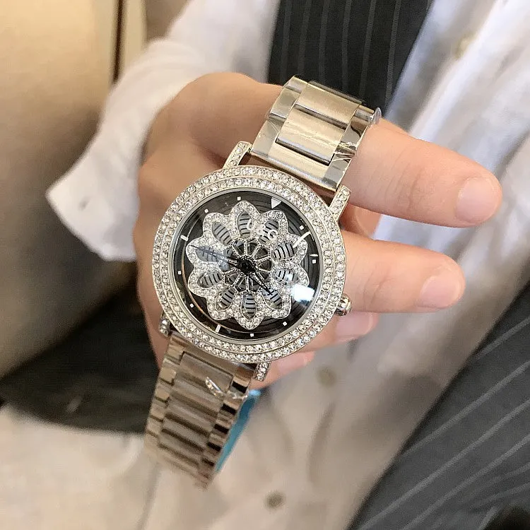 Lovely Flower Stainless Steel Women's Watch