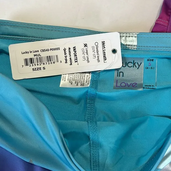 Lucky in Love Women's Long Star Bright Skort NWT