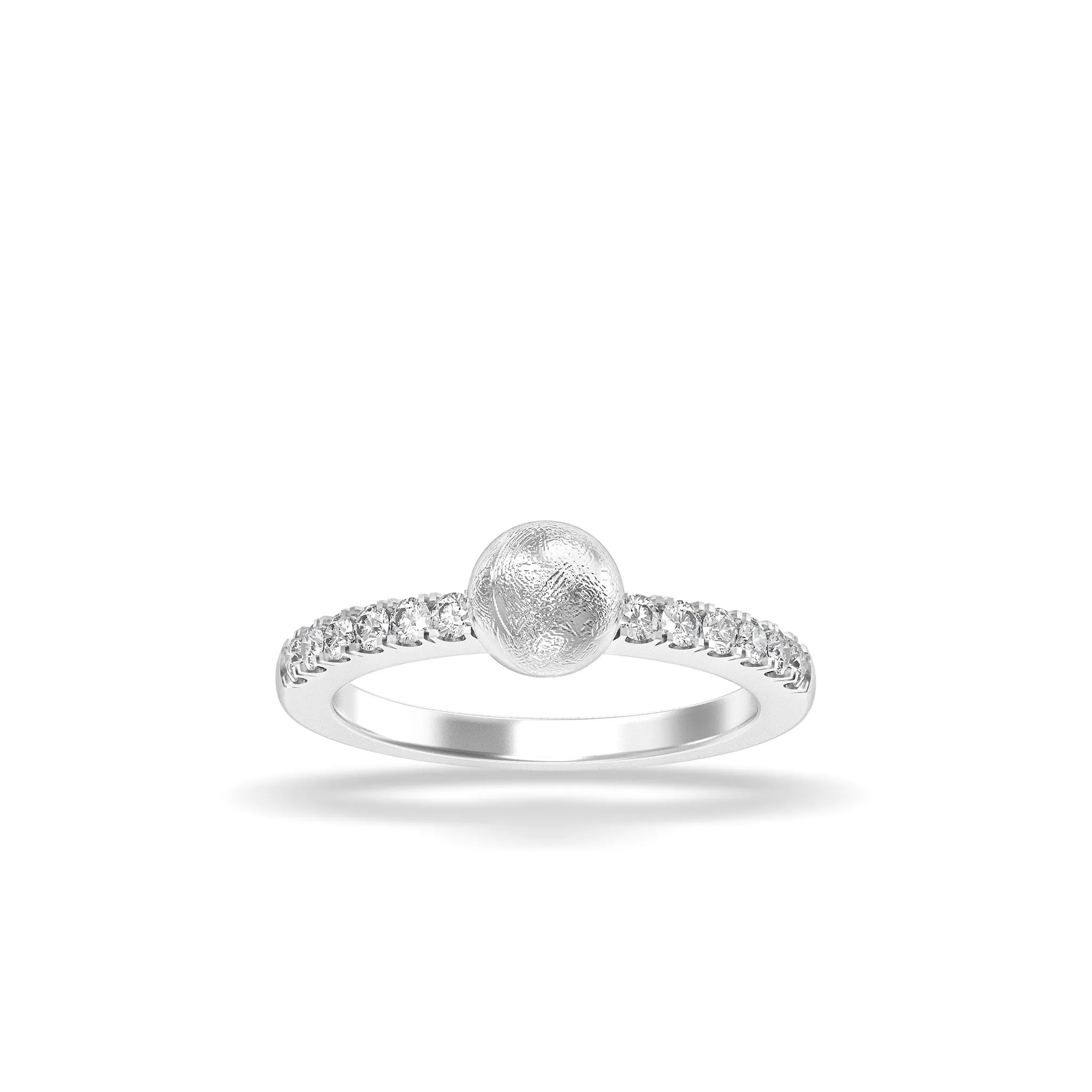 Luna Sphere Meteorite Ring