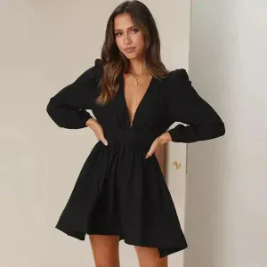 Luxe Belle™ | Women's Long Sleeve Mini Dress | Soft Fabric, Flattering Fit & Trendy Design