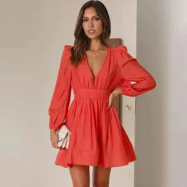 Luxe Belle™ | Women's Long Sleeve Mini Dress | Soft Fabric, Flattering Fit & Trendy Design