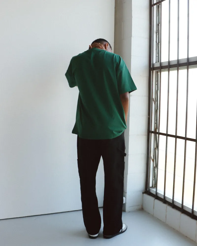 Luxe Oversized Tee - College Green
