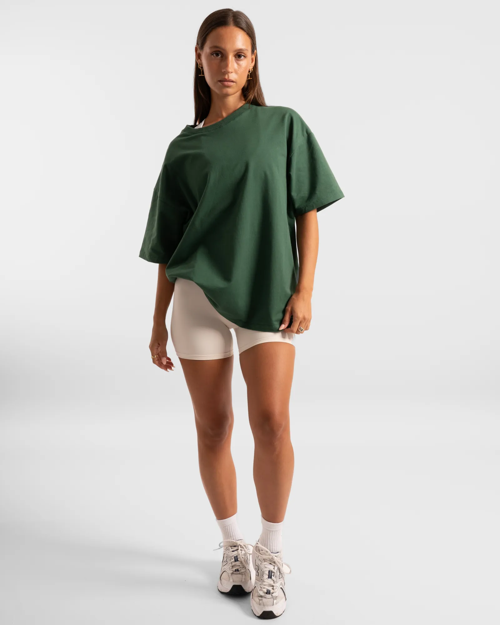 Luxe Oversized Tee - College Green