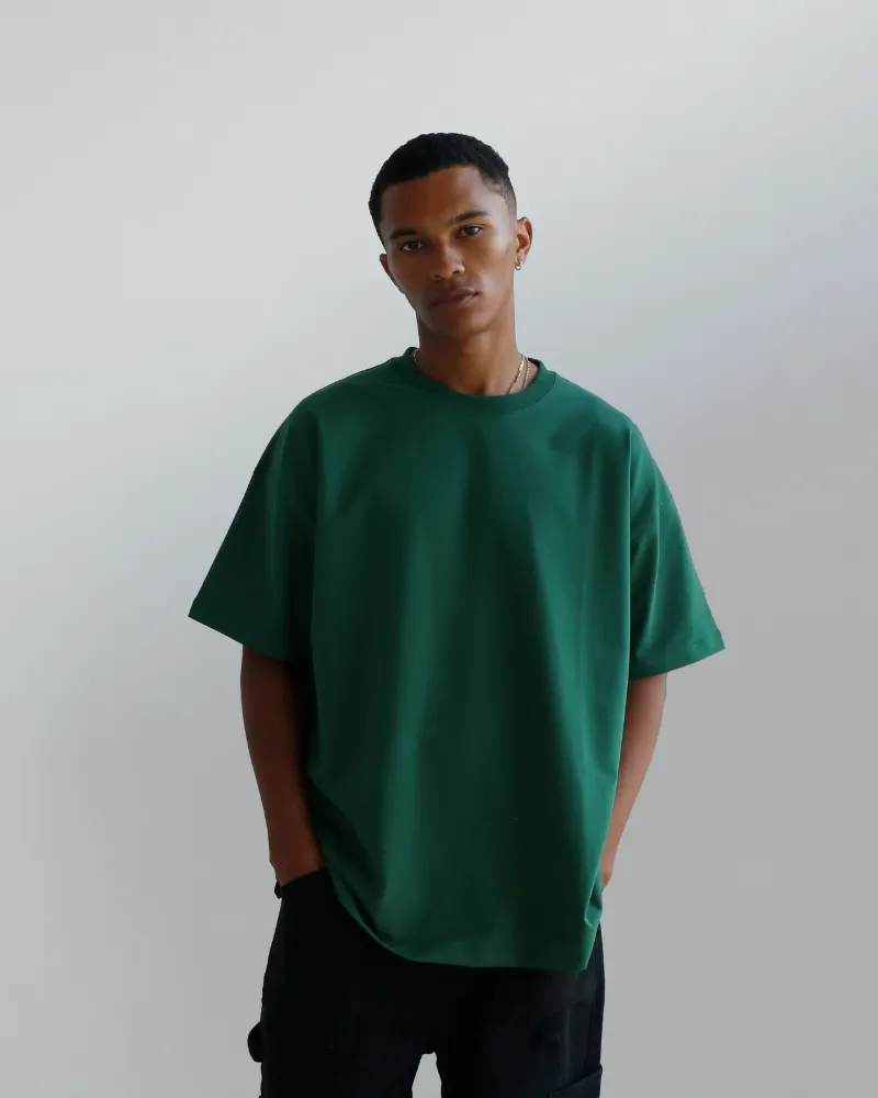 Luxe Oversized Tee - College Green