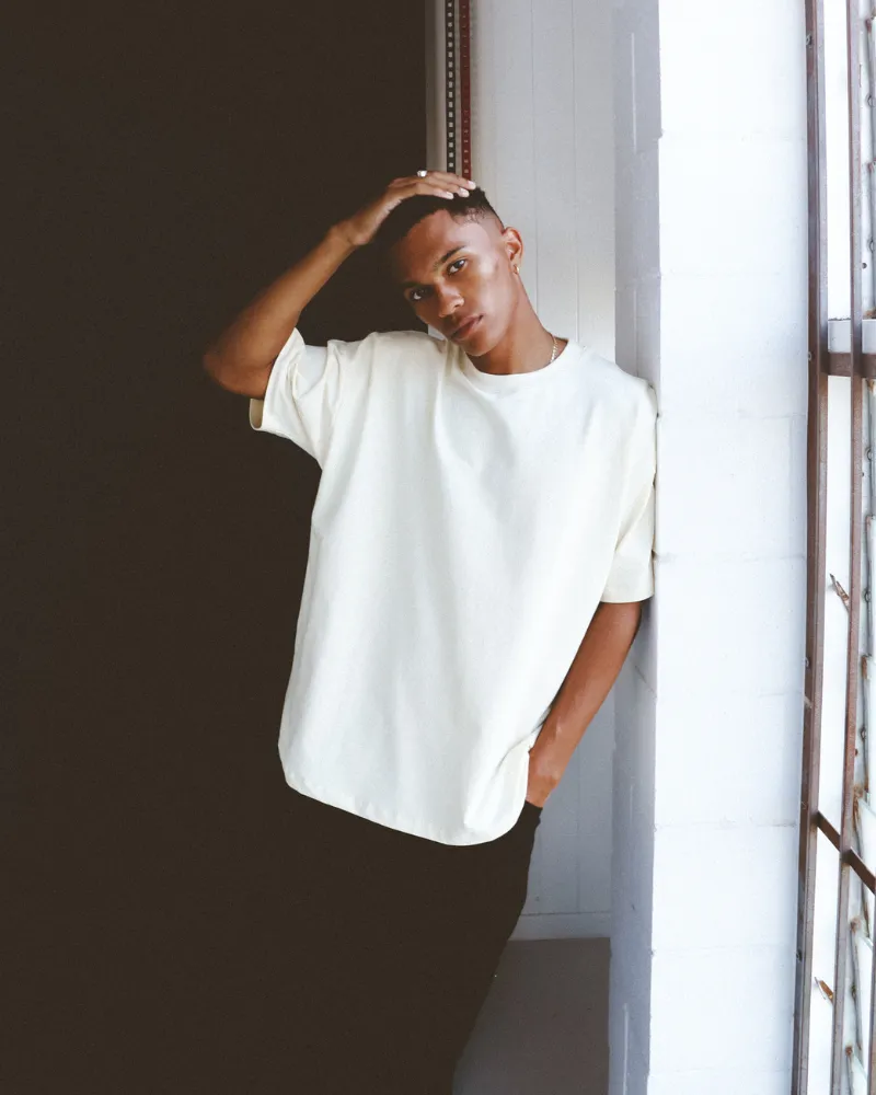 Luxe Oversized Tee - Cream