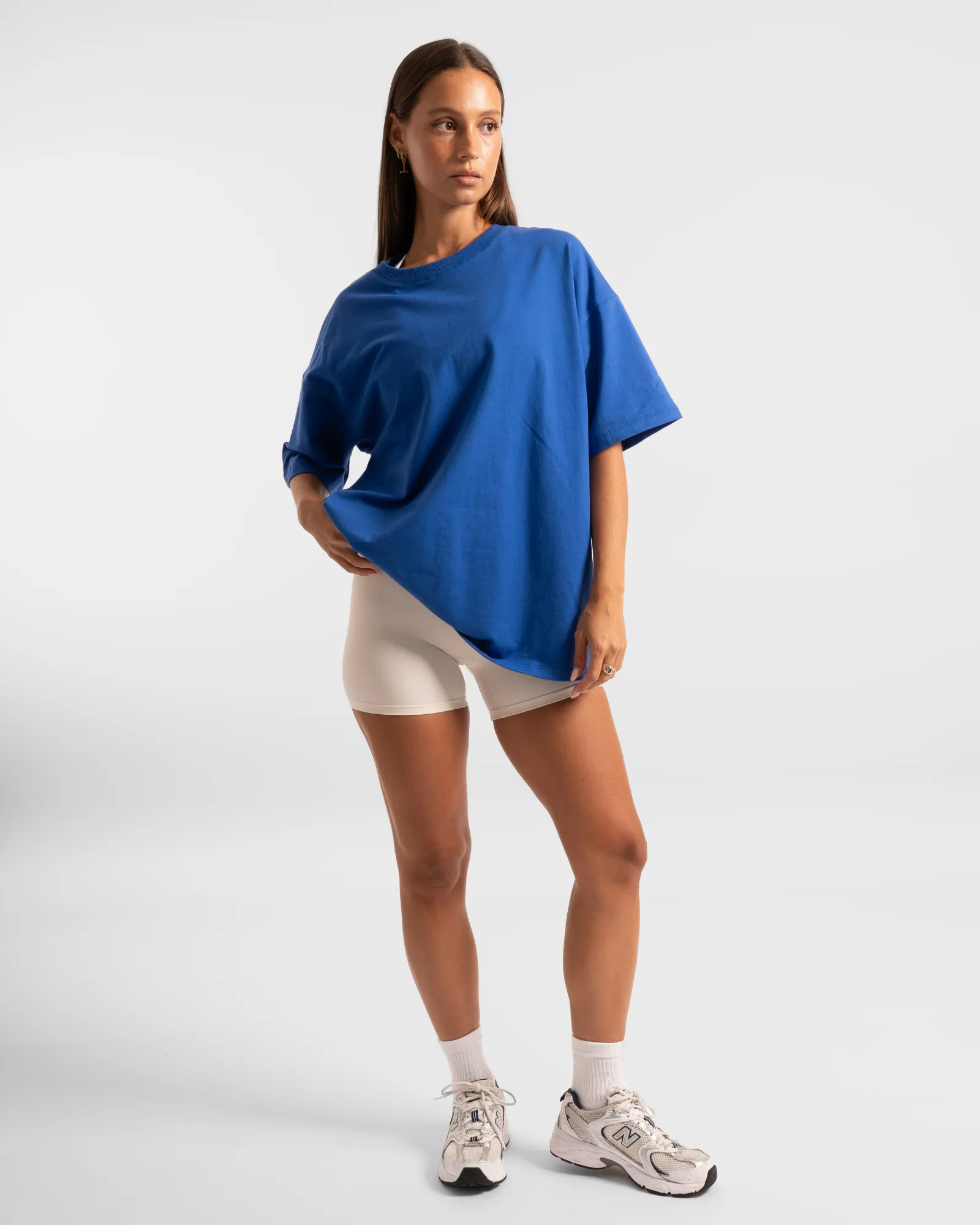 Luxe Oversized Tee - Royal Blue