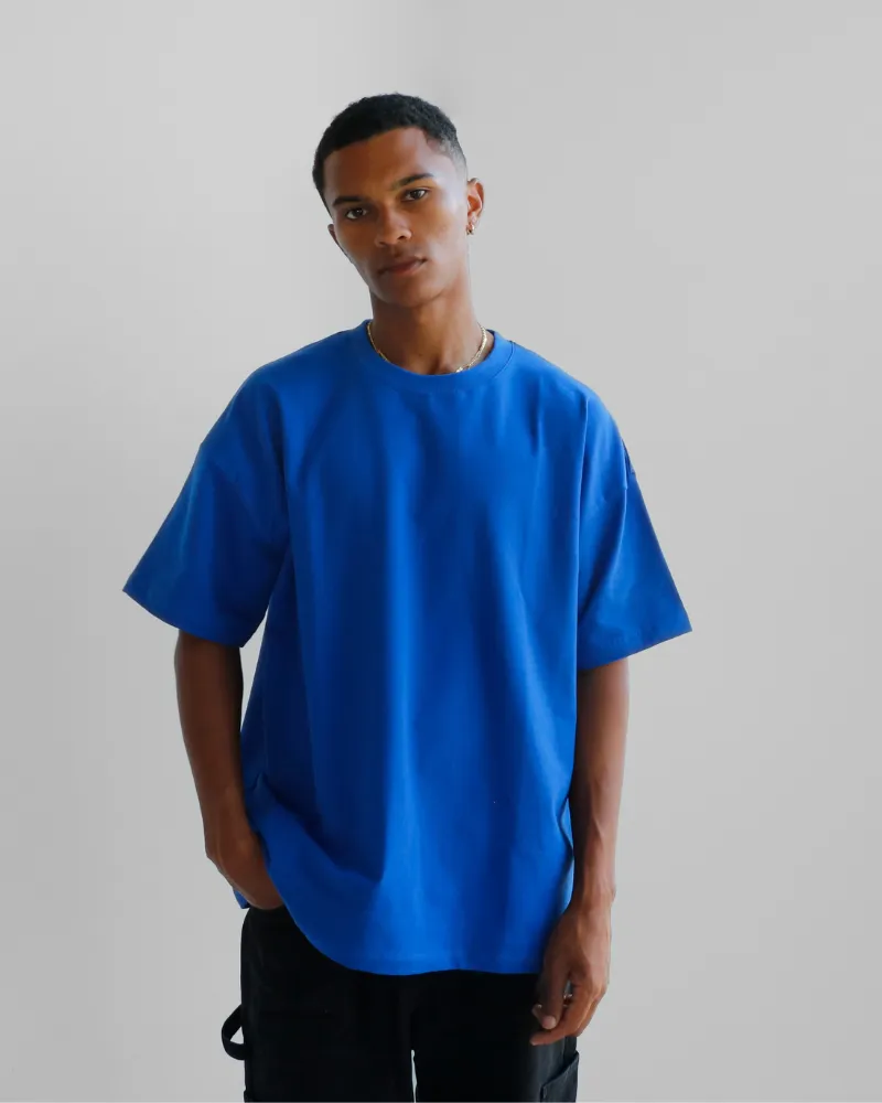 Luxe Oversized Tee - Royal Blue