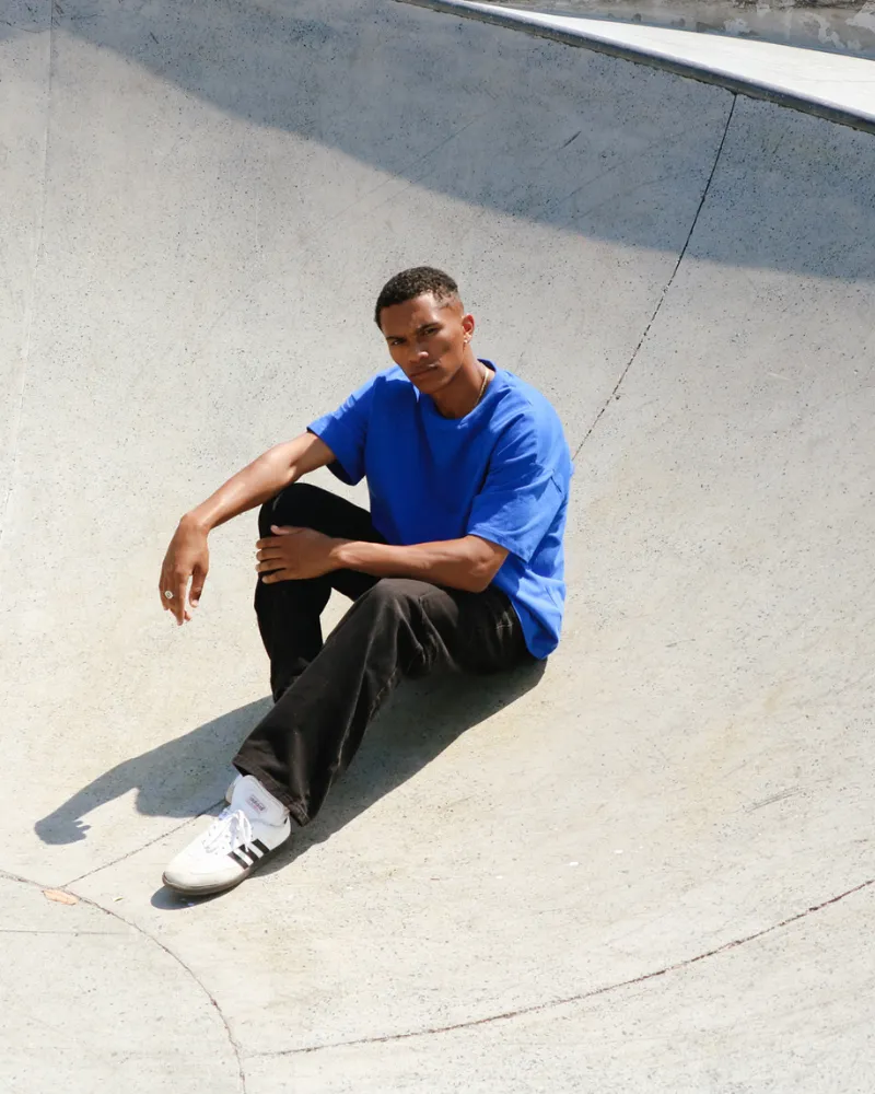 Luxe Oversized Tee - Royal Blue