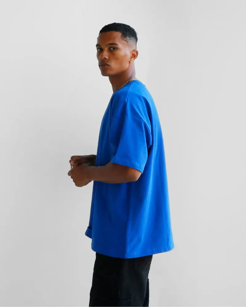 Luxe Oversized Tee - Royal Blue