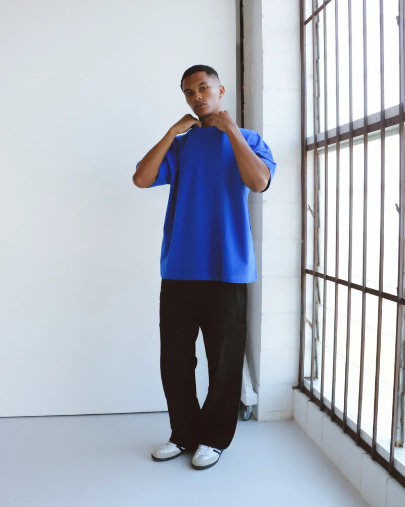 Luxe Oversized Tee - Royal Blue