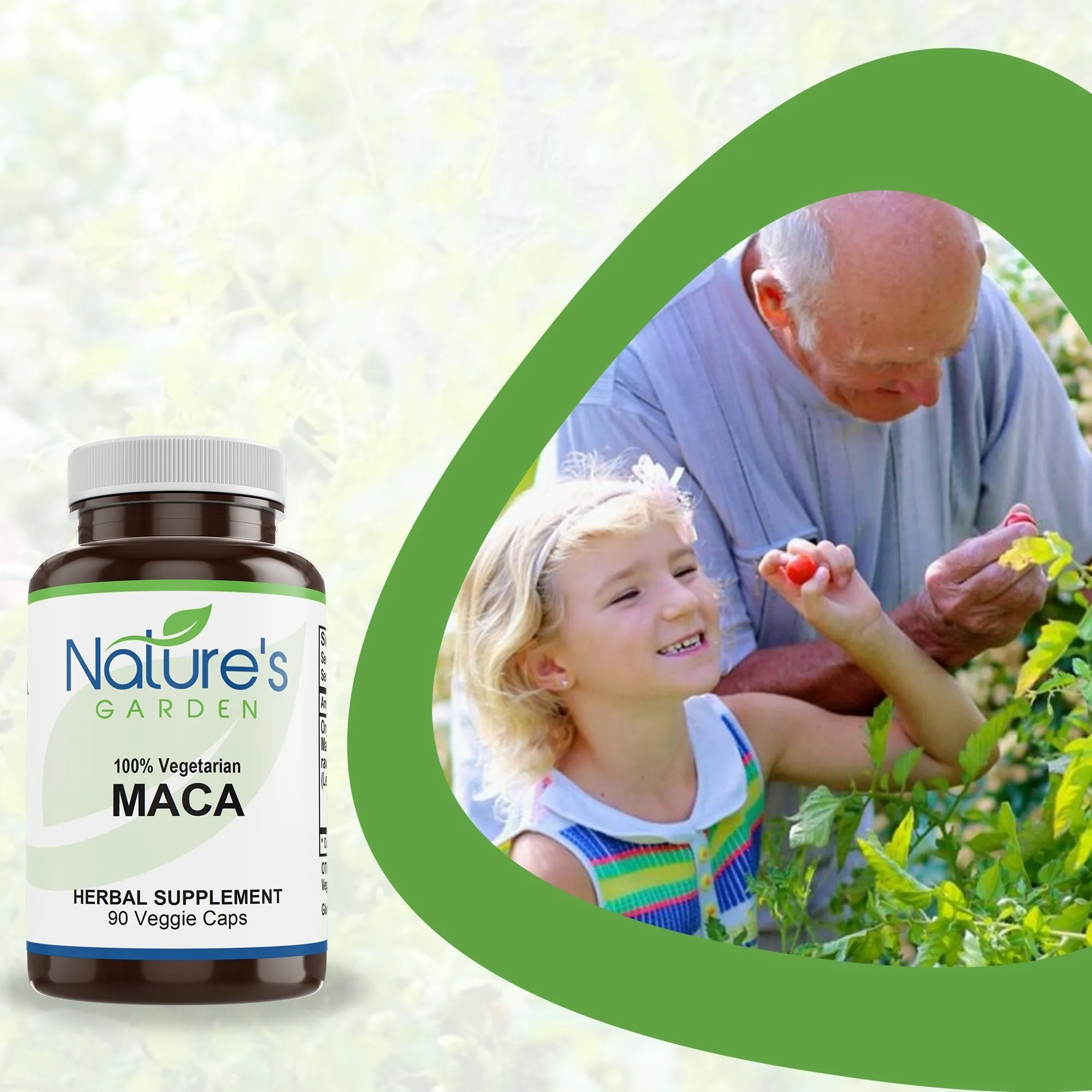 Maca - 90 Veggie Caps with 1000 mg Organic Raw Maca Root
