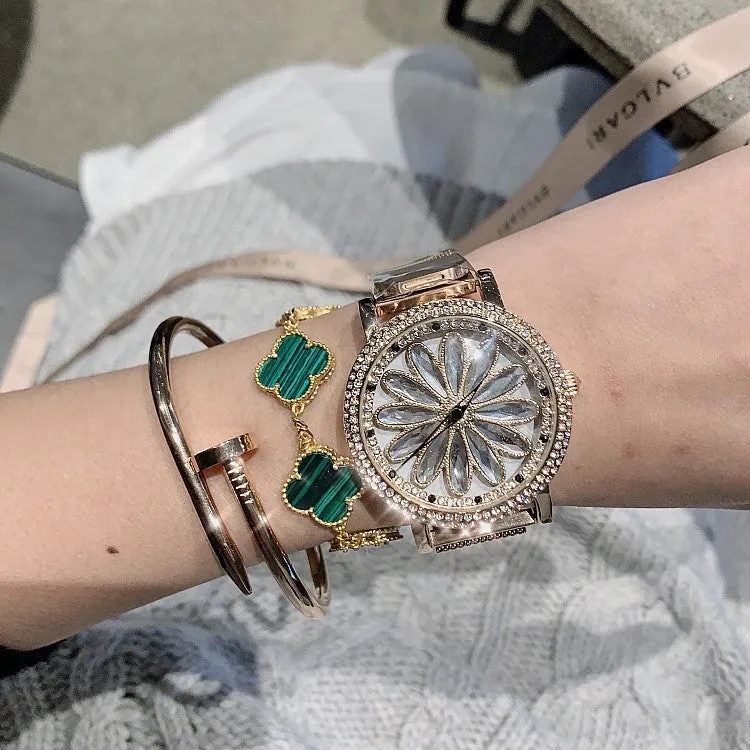 Magnetic Buckle Stainless Steel Women's Watch