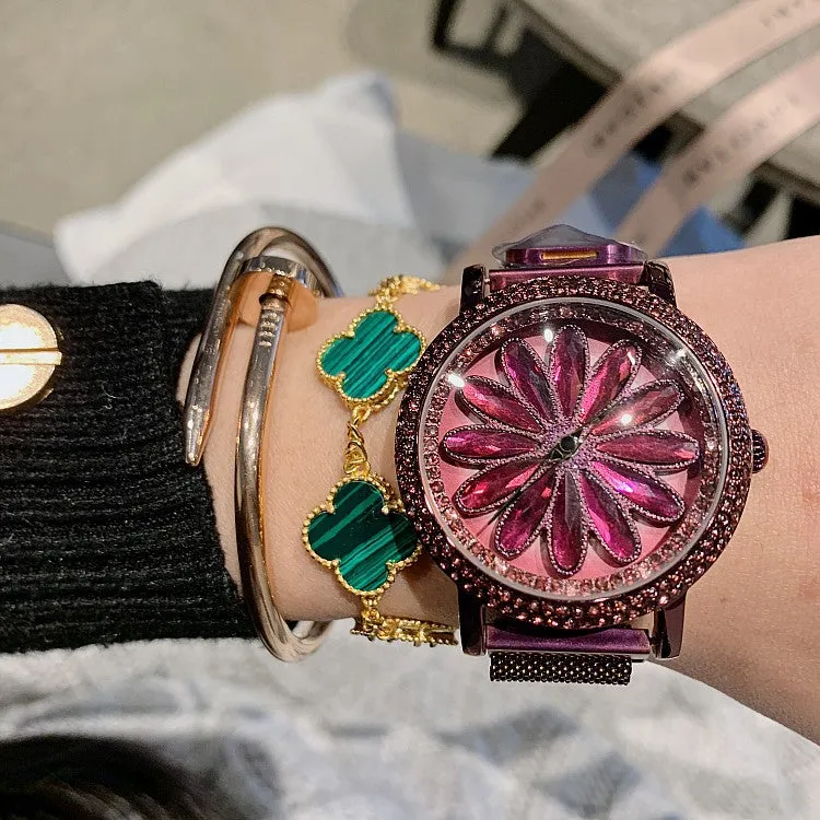 Magnetic Buckle Stainless Steel Women's Watch