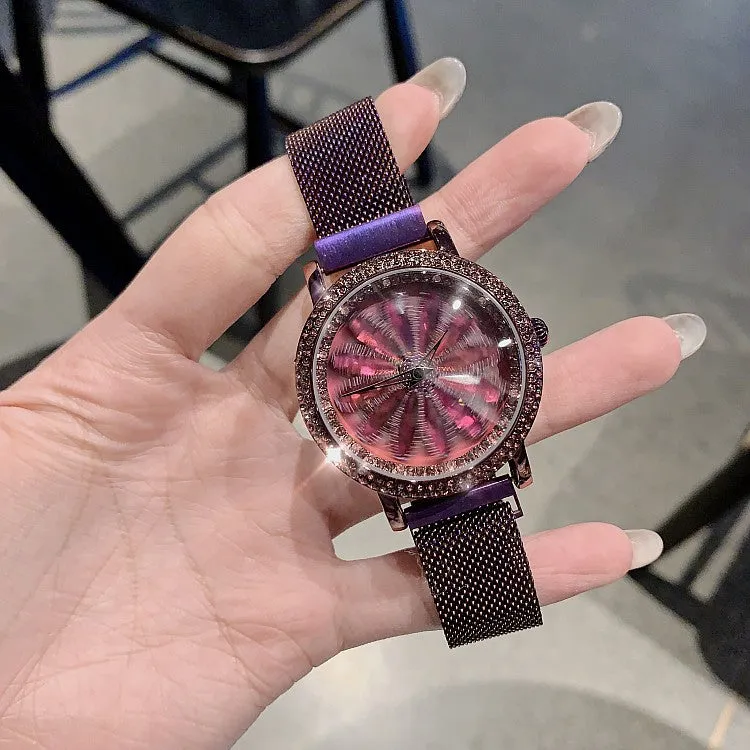 Magnetic Buckle Stainless Steel Women's Watch
