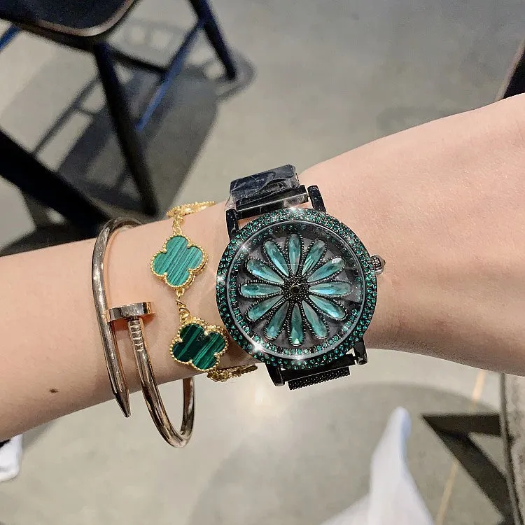 Magnetic Buckle Stainless Steel Women's Watch