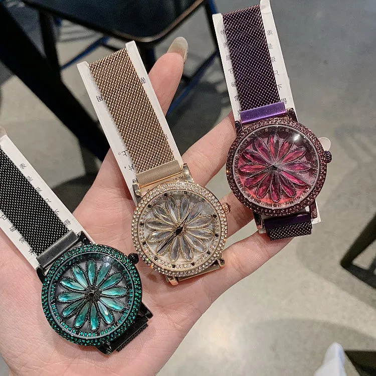 Magnetic Buckle Stainless Steel Women's Watch
