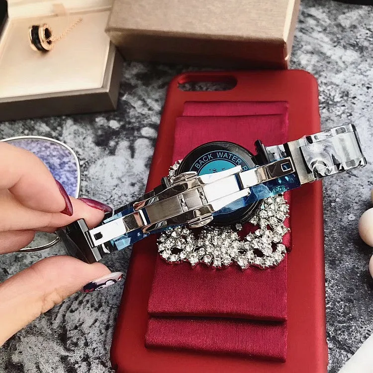 Marble Lightning Stainless Steel Strap Women's Watch