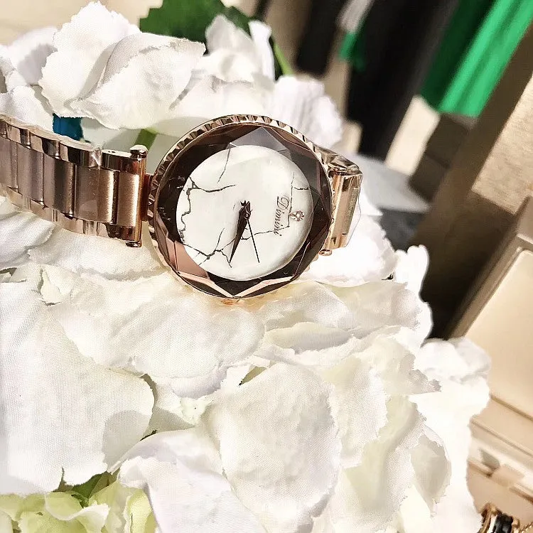 Marble Lightning Stainless Steel Strap Women's Watch