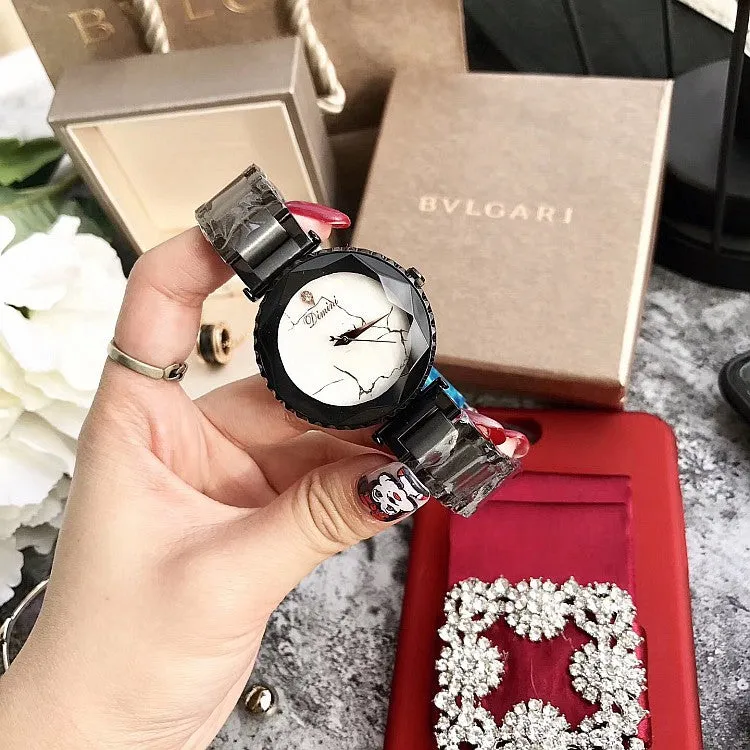 Marble Lightning Stainless Steel Strap Women's Watch