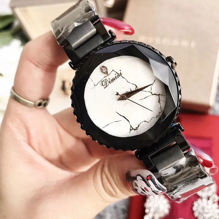 Marble Lightning Stainless Steel Strap Women's Watch