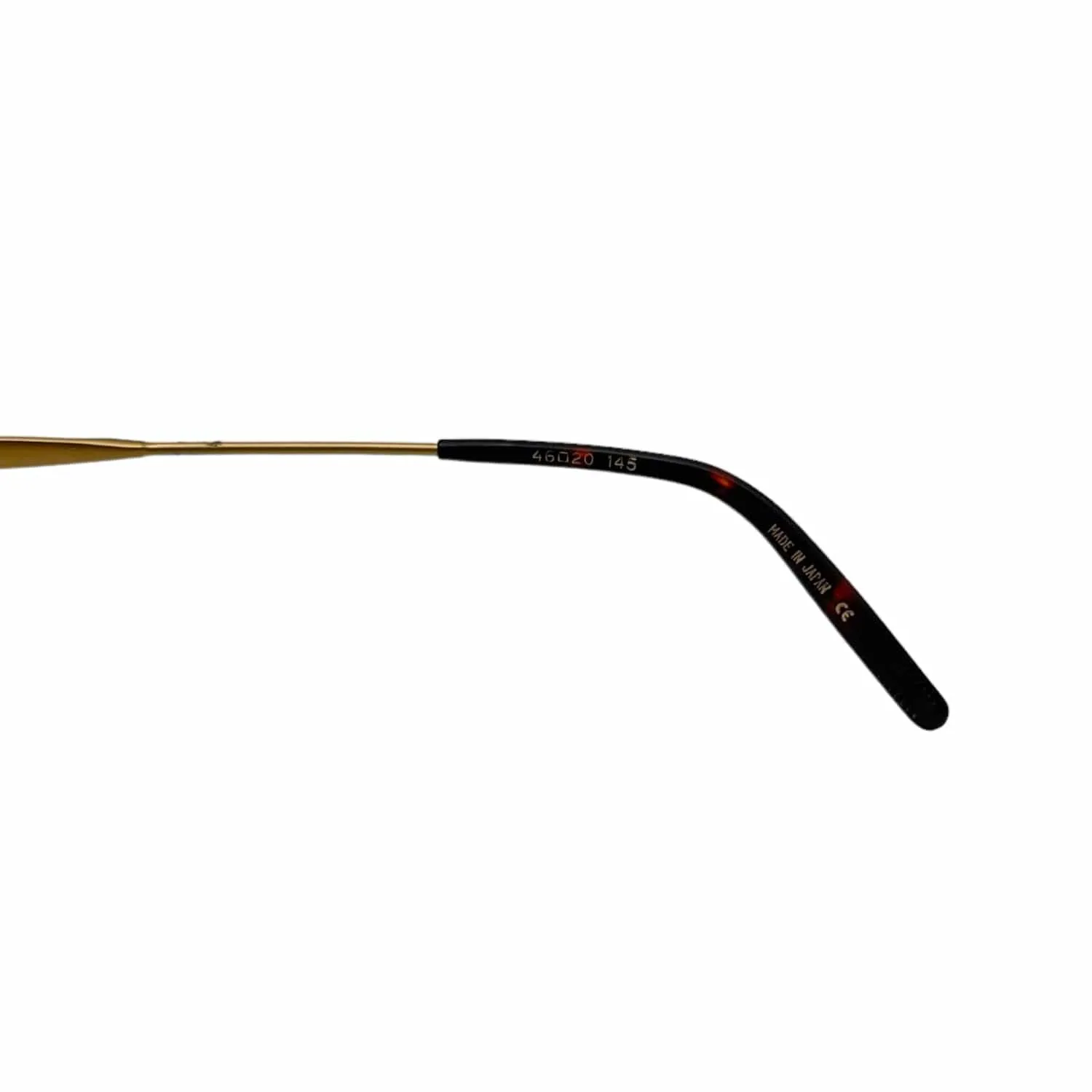 MATSUDA Vintage Eyeglasses with Clip-On Shades - Gold