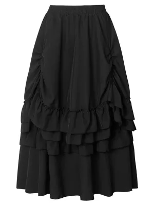 Medieval Retro Steampunk Gothic Victorian Renaissance Skirt