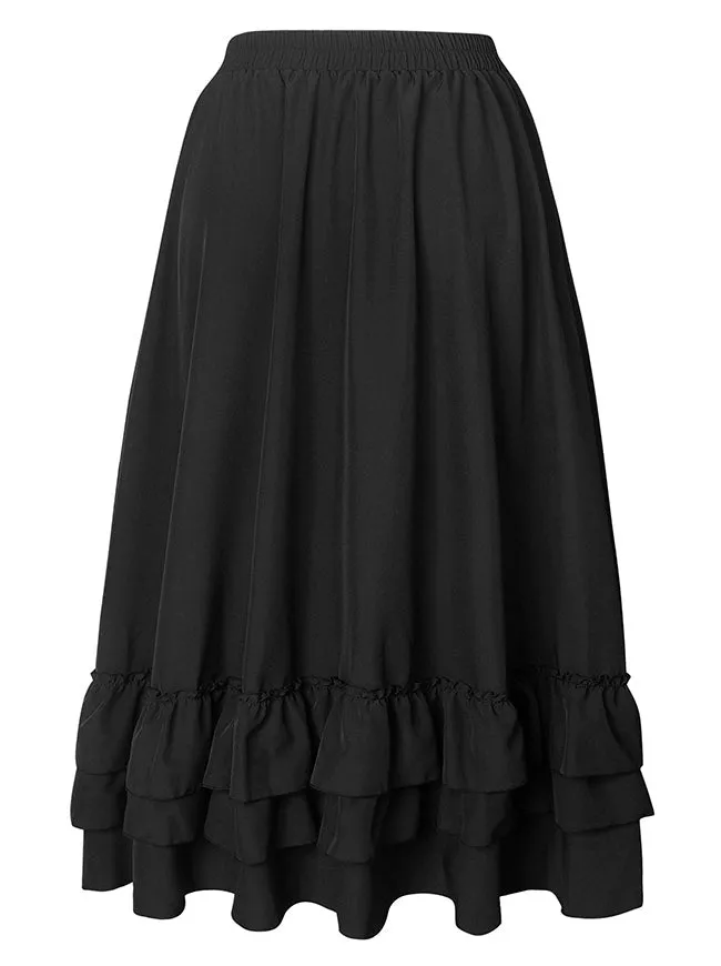 Medieval Retro Steampunk Gothic Victorian Renaissance Skirt