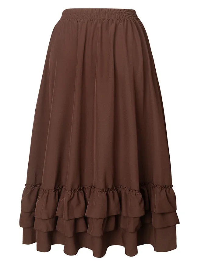 Medieval Retro Steampunk Gothic Victorian Renaissance Skirt