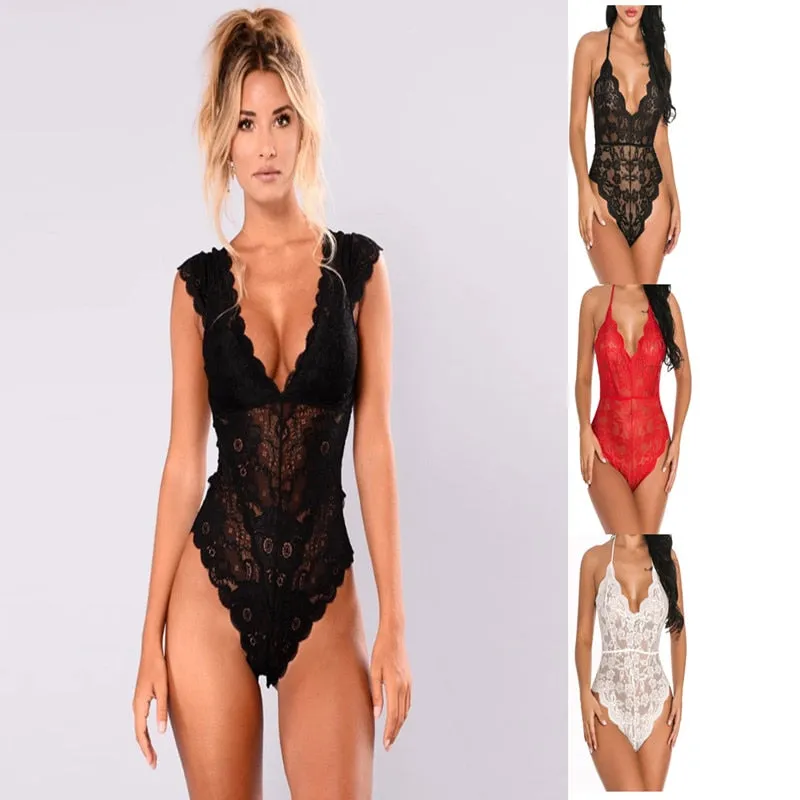 Mesh Lace Women's Bodysuit