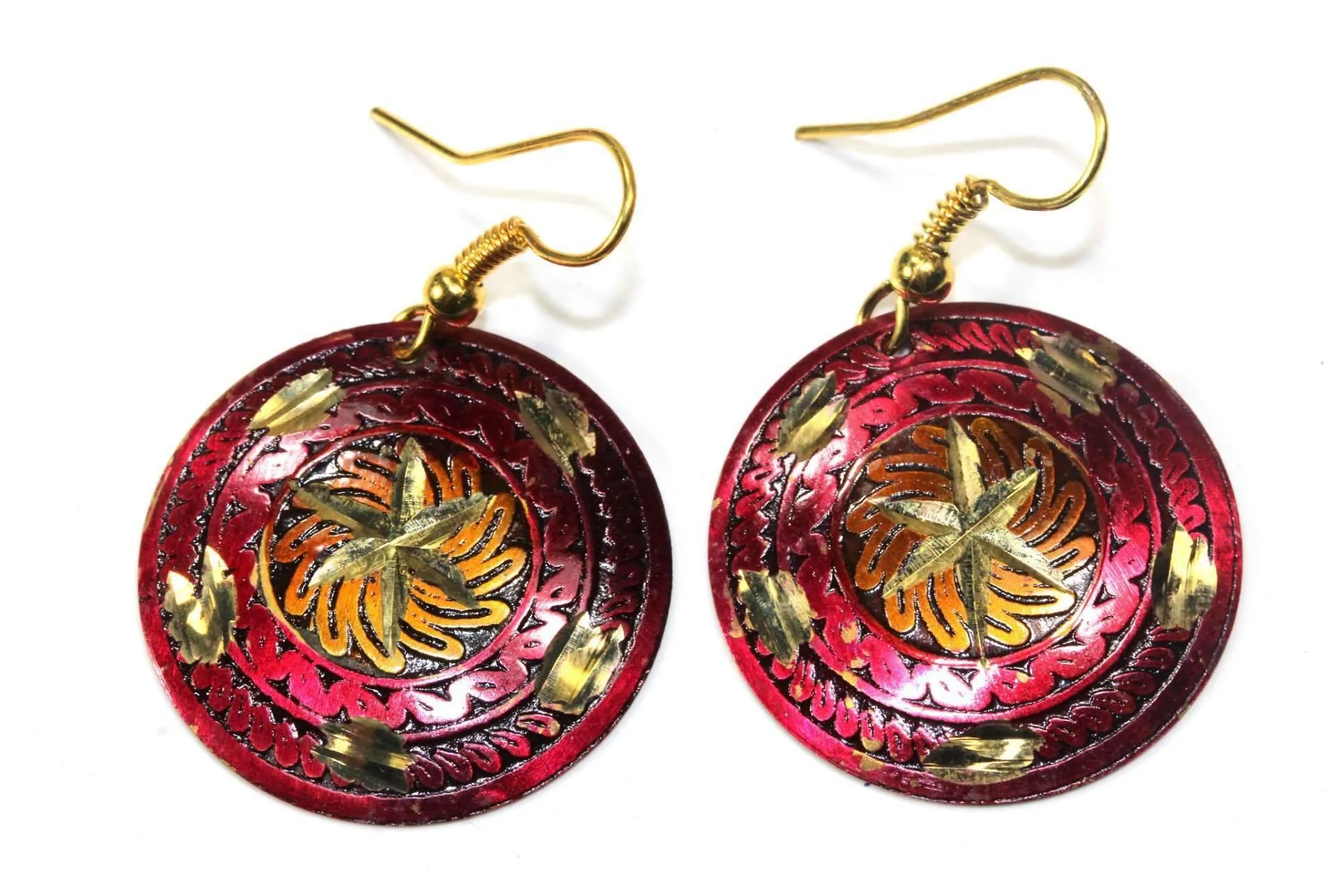 Metallic Cosmic Star Earrings