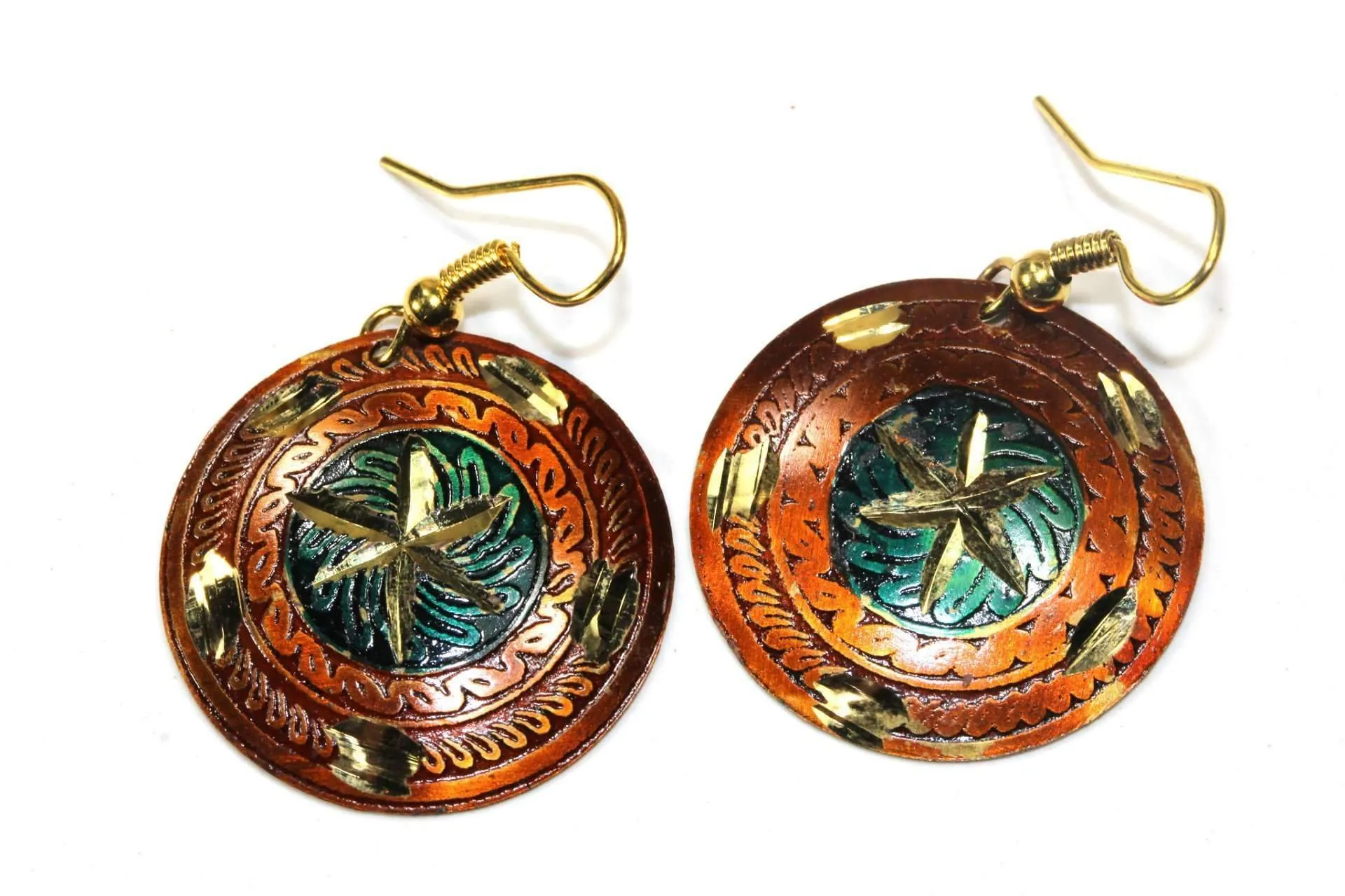 Metallic Cosmic Star Earrings