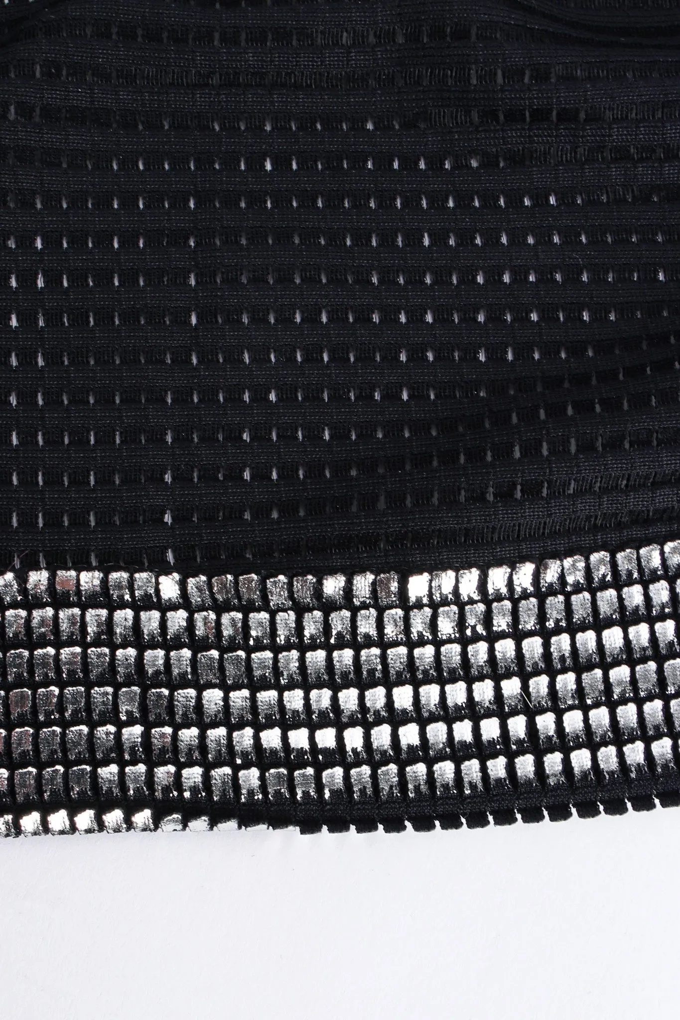 Metallic Grid Disco Dress