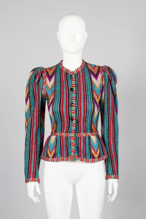 Metallic Knit Jacket