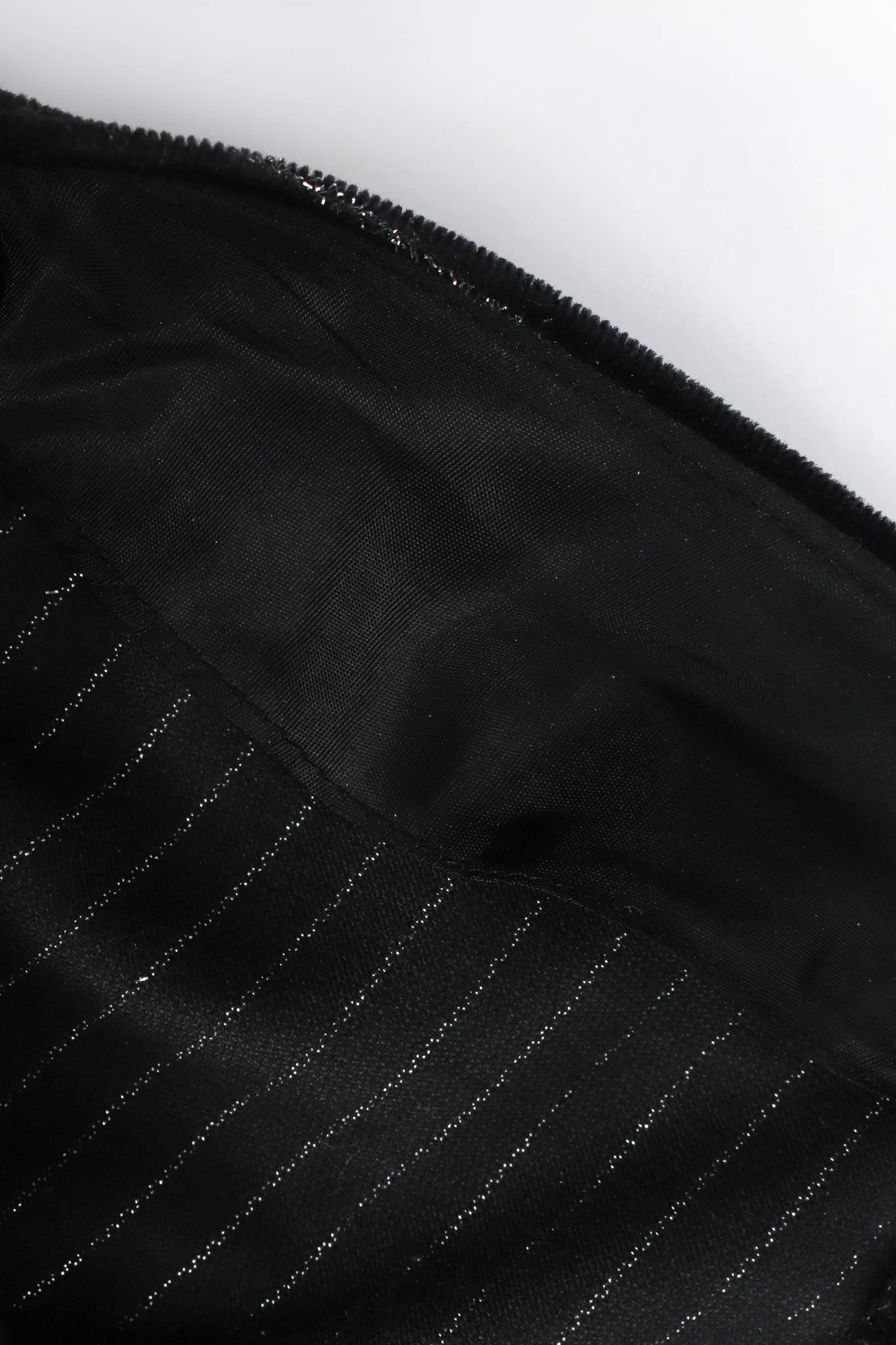 Metallic Pinstripe Velvet Pant
