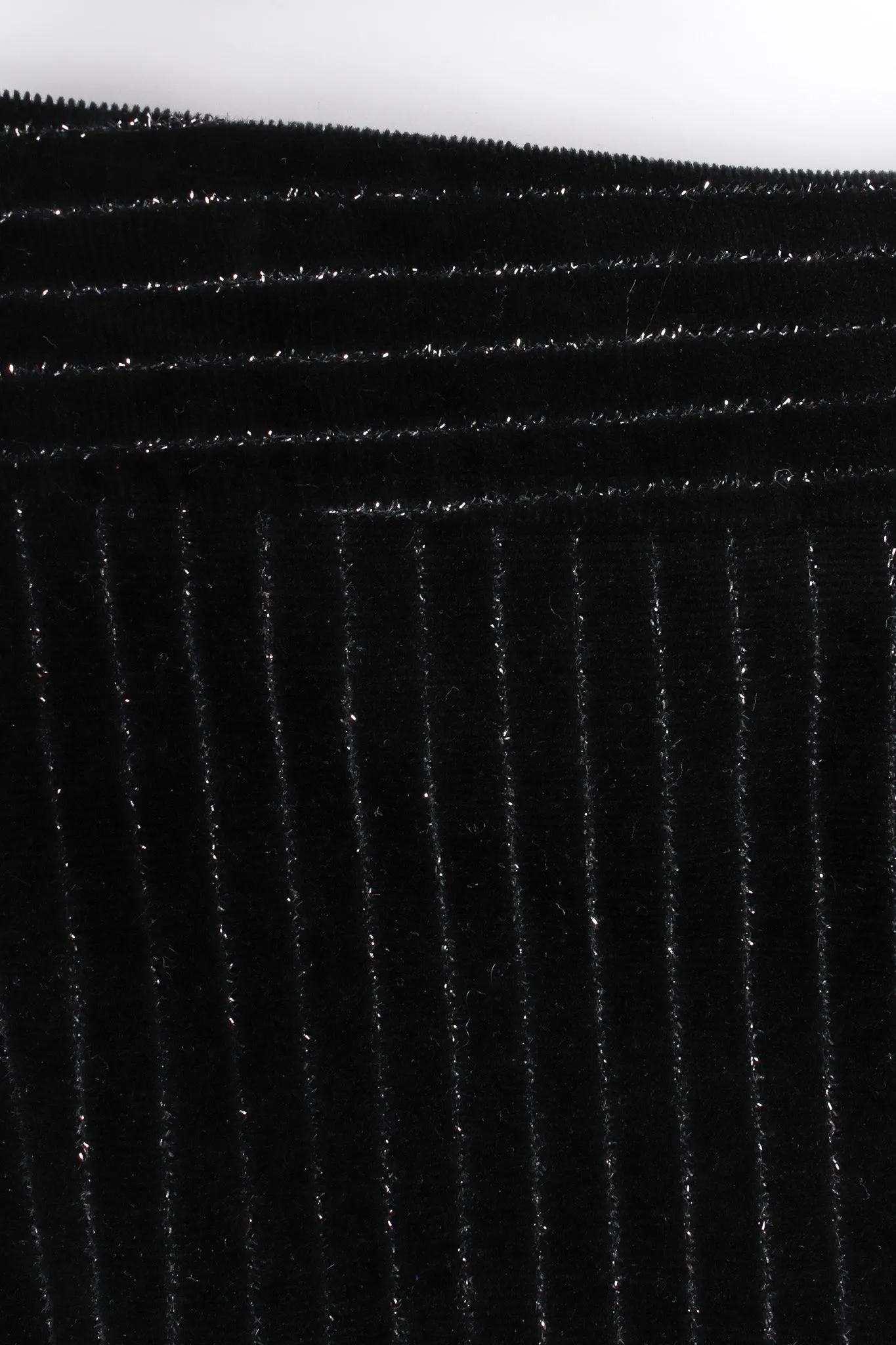 Metallic Pinstripe Velvet Pant