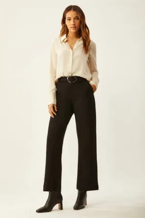 Metropolitan cropped wide leg with belt by Ecru